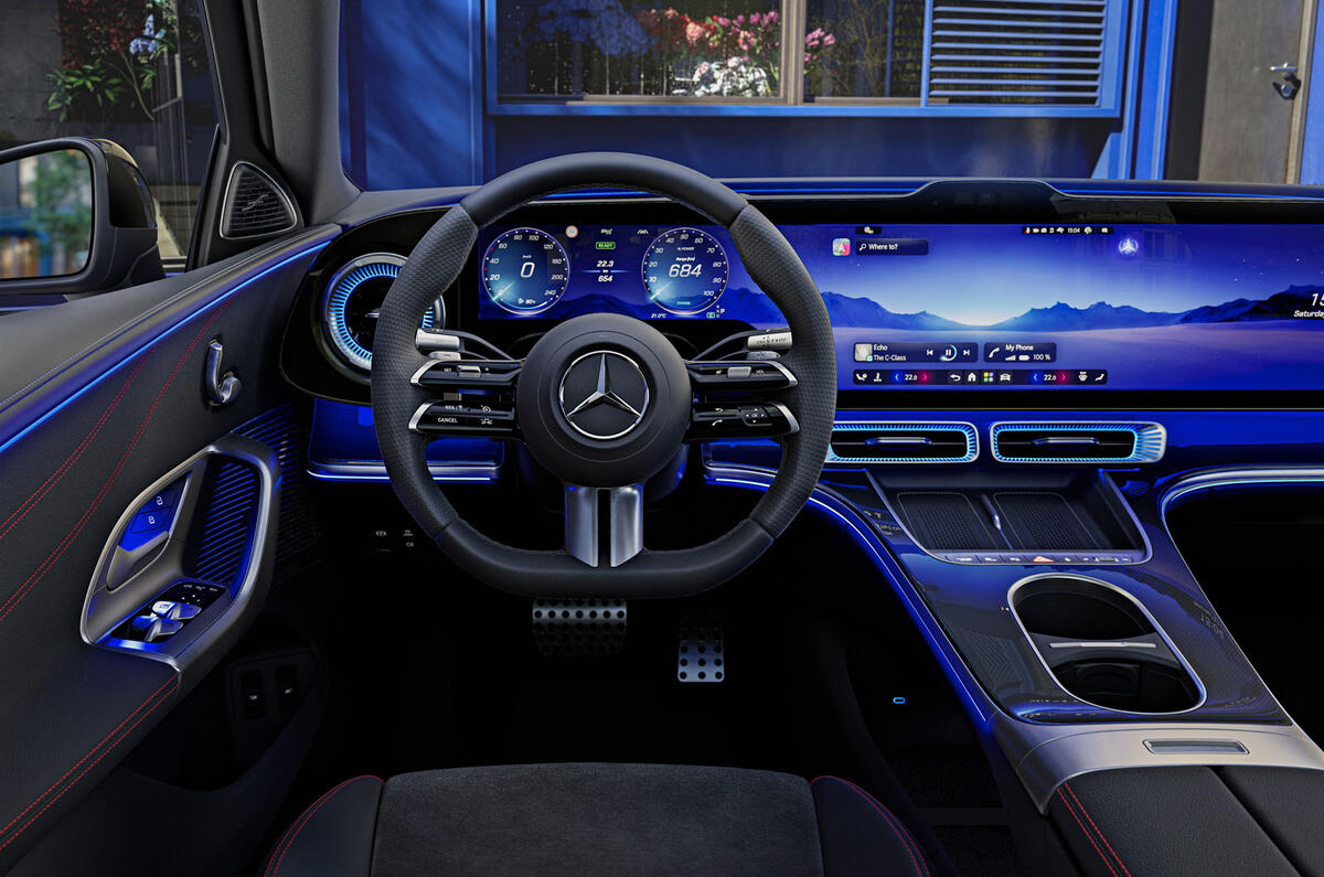 Mercedes C Class EV interior 1