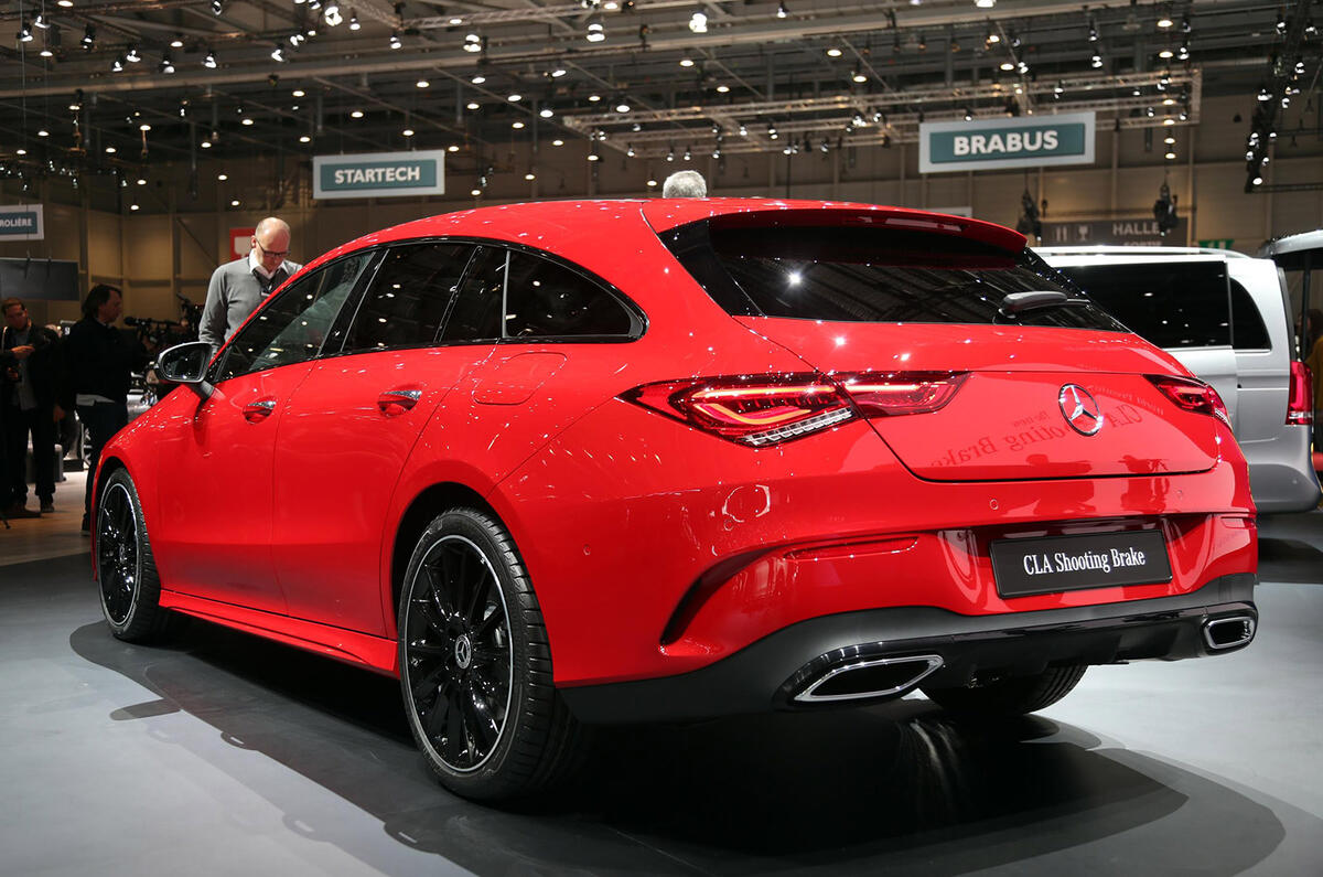 Mercedes CLA Shooting Brake Geneva press stand - rear