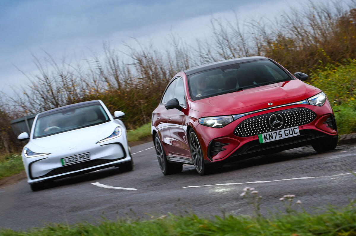 Mercedes CLA vs MG IM5 vs Tesla Model 3 comparison 2025 029