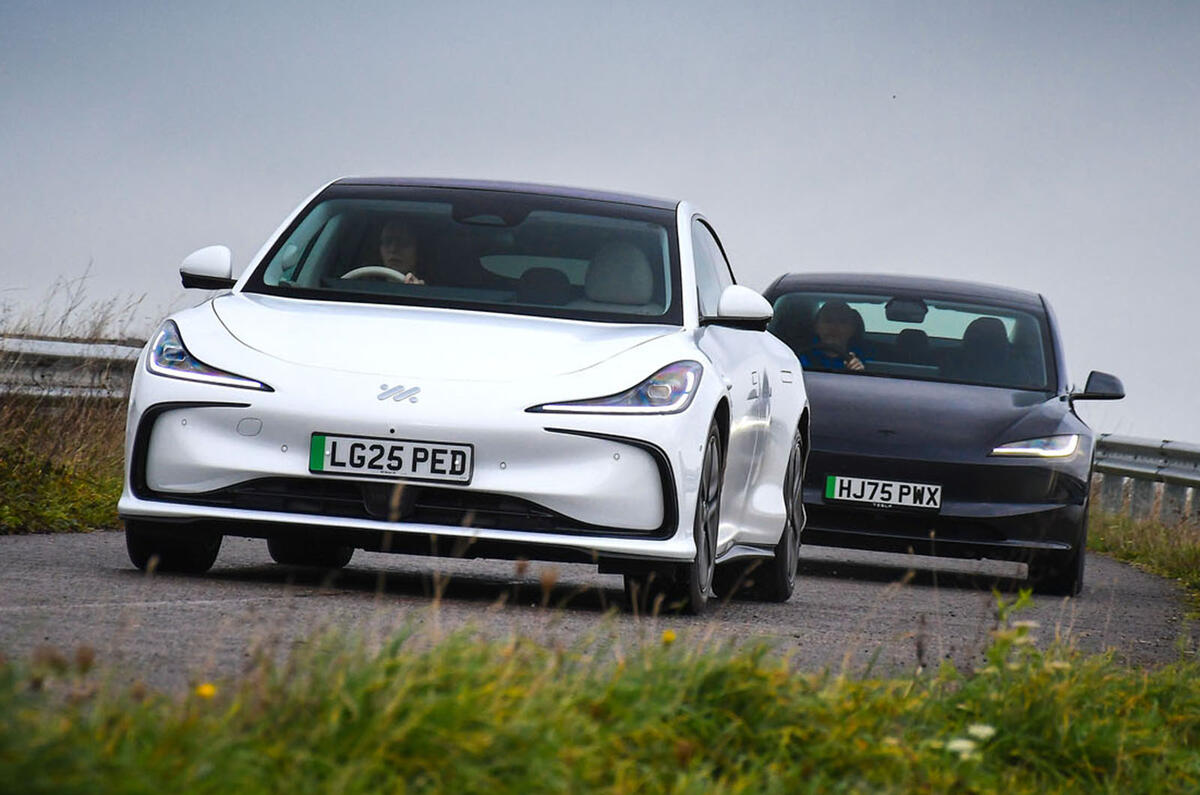 Mercedes CLA vs MG IM5 vs Tesla Model 3 comparison 2025 032