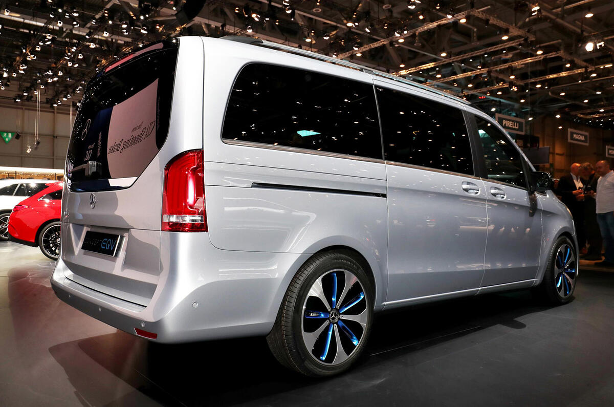 Mercedes Concept EQV Geneva stand - rear