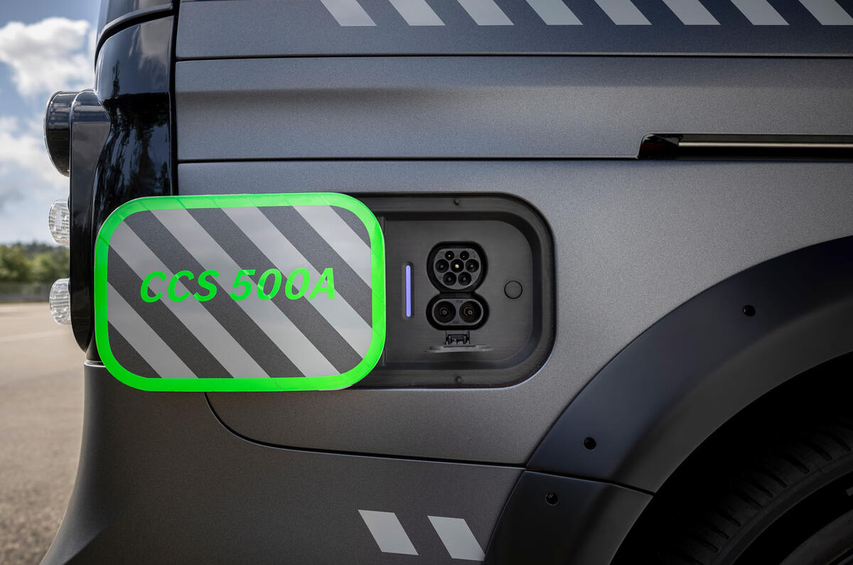 Mercedes ELF rear quarter charging port Mercedes ELF rear quarter charging port