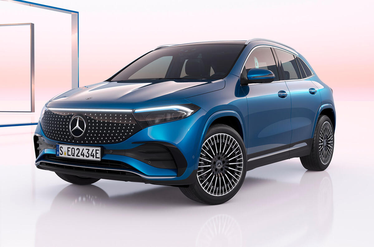 Mercedes EQA front three quarter studio Mercedes EQA front three quarter studio