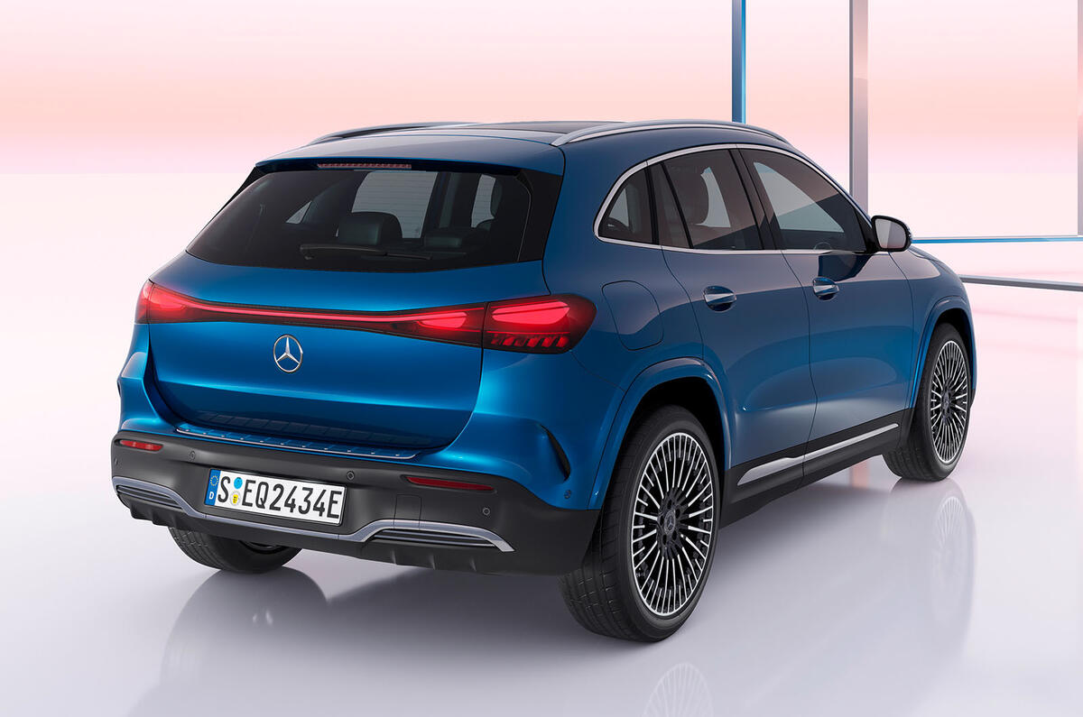 Mercedes EQA rear three quarter studio Mercedes EQA rear three quarter studio