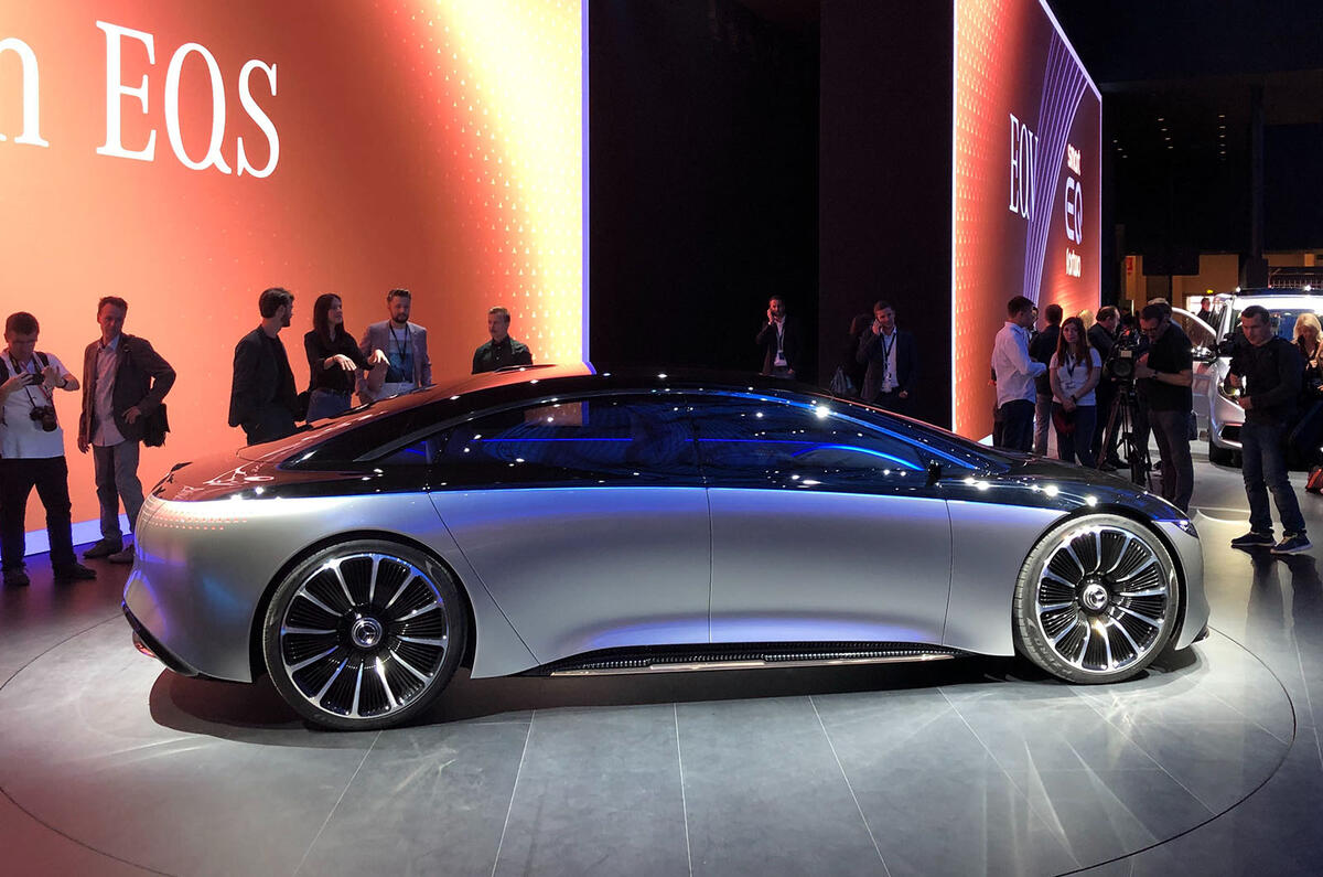Mercedes Vision EQS Concept at Frankfurt - right