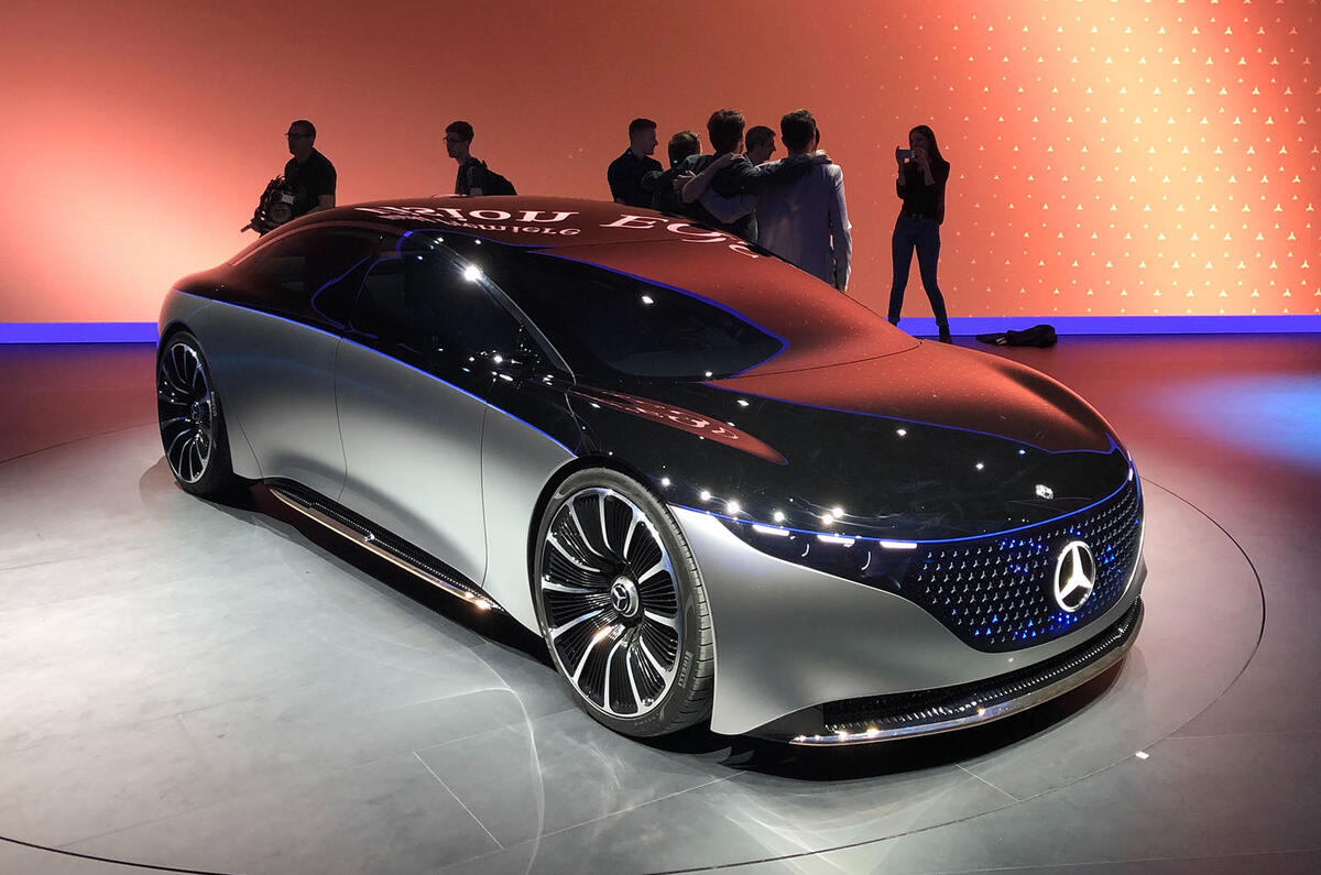 Mercedes Vision EQS Concept at Frankfurt - nose
