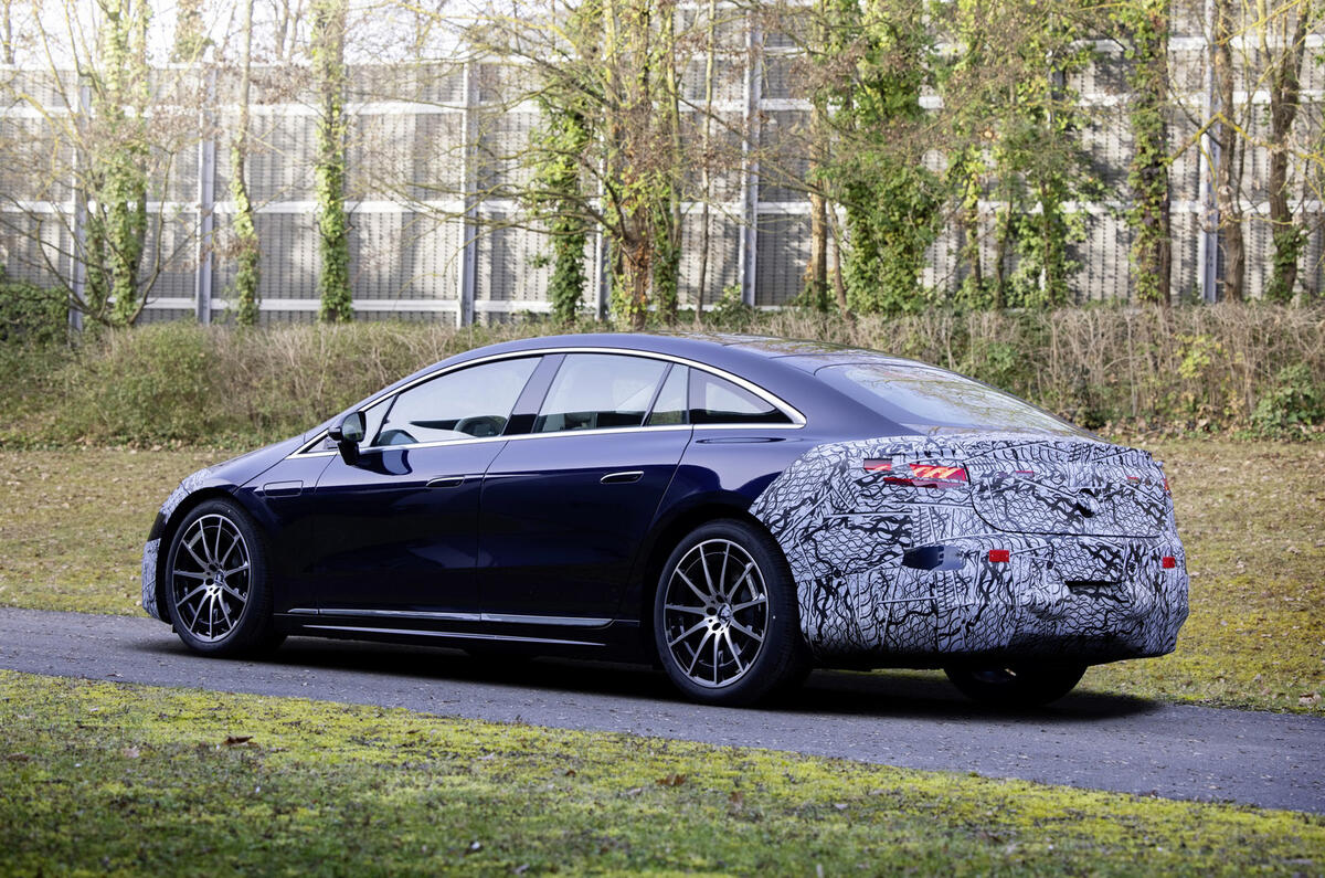 Mercedes EQS spy shot