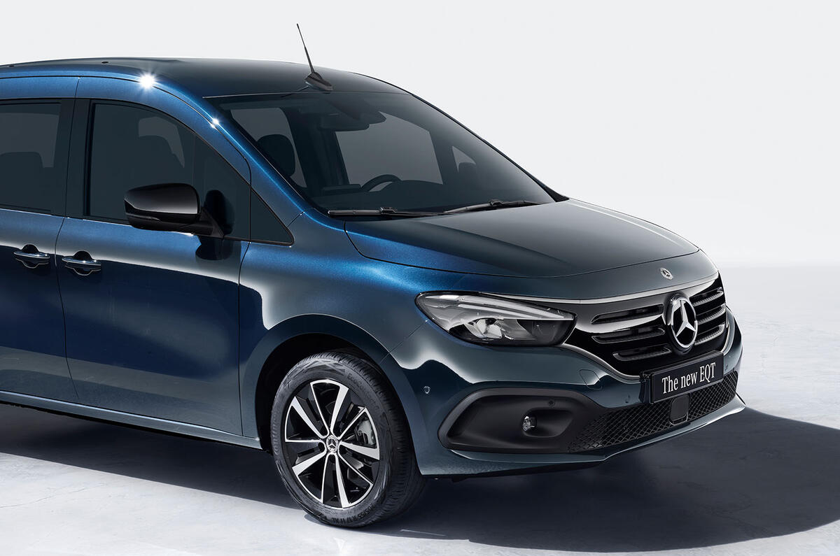 Mercedes EQT front detail Mercedes EQT front detail