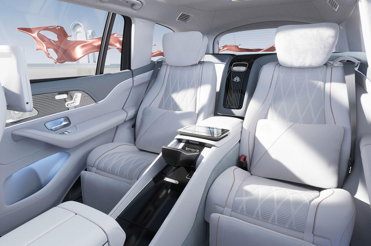 Mercedes Maybach GLS 2023 rear seats Mercedes Maybach GLS 2023 rear seats