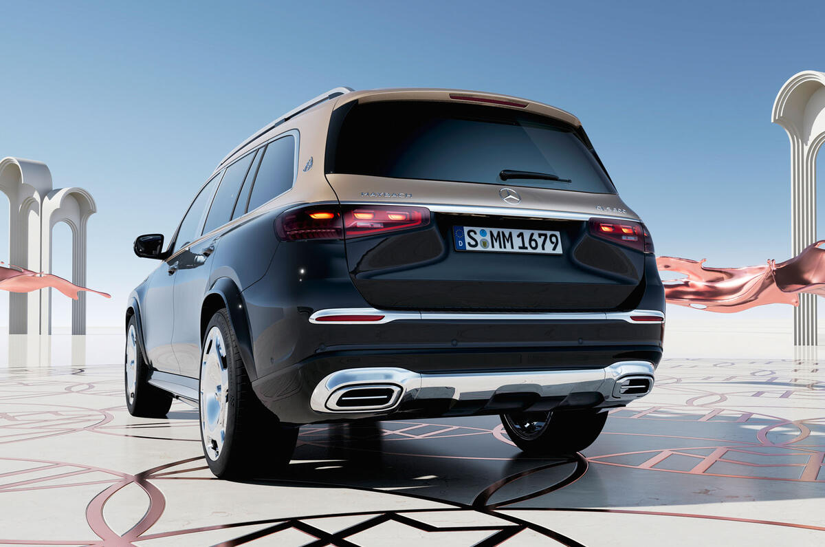 Mercedes Maybach GLS 2023 rear Mercedes Maybach GLS 2023 rear