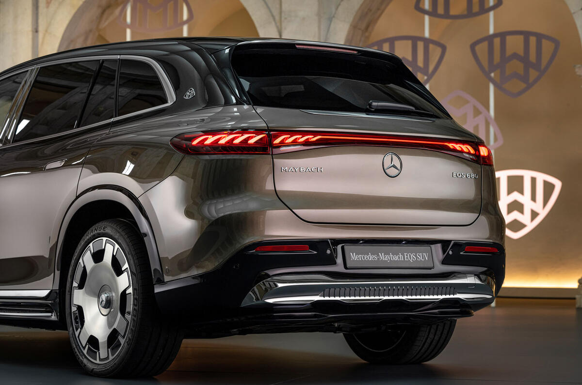 Mercedes Maybach EQS SUV rear Mercedes Maybach EQS SUV rear