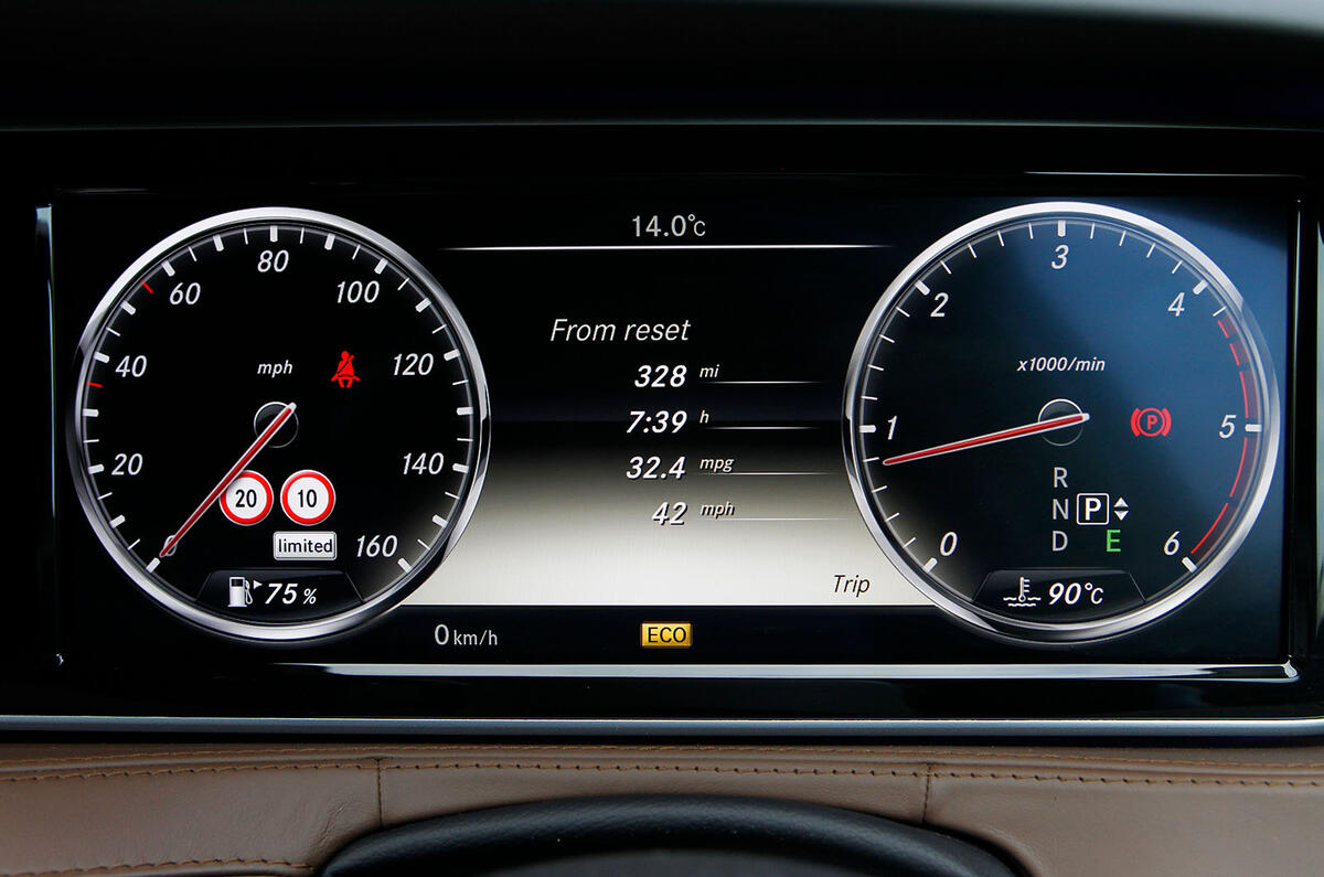 Mercedes S Class dials Mercedes S Class dials