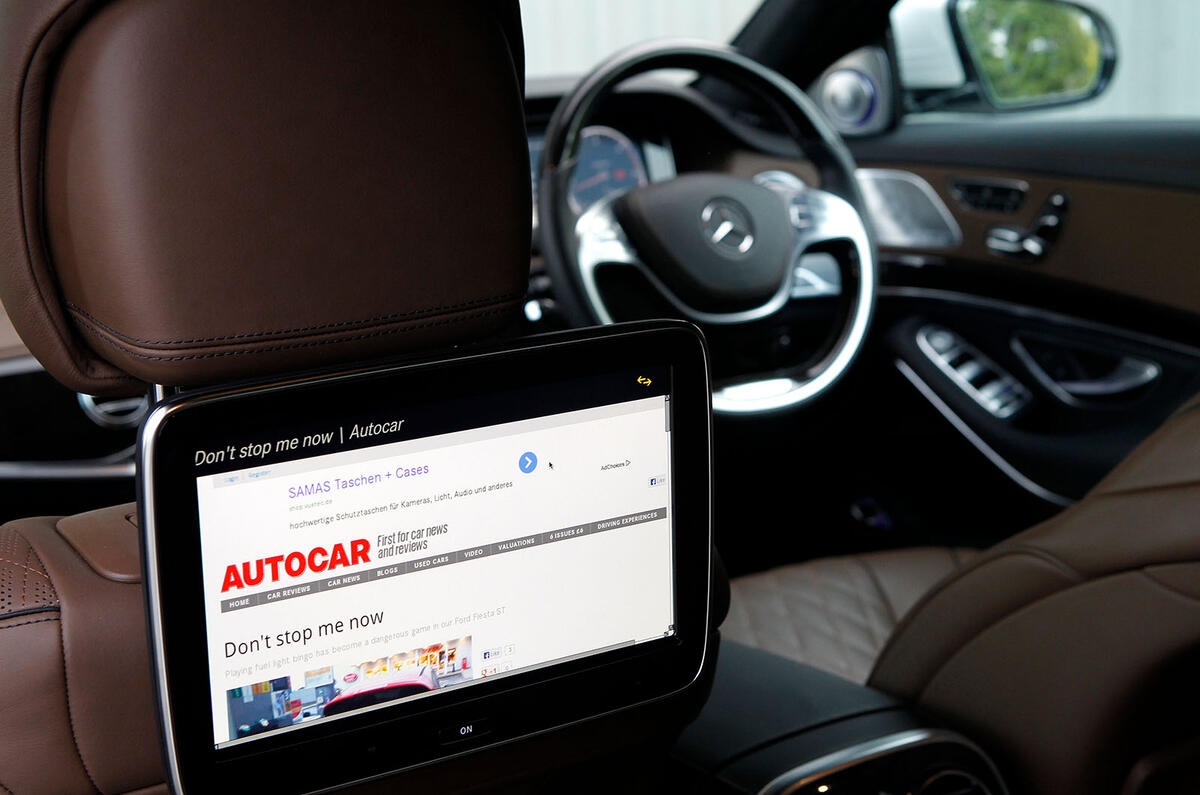 Mercedes S Class rear screens Mercedes S Class rear screens