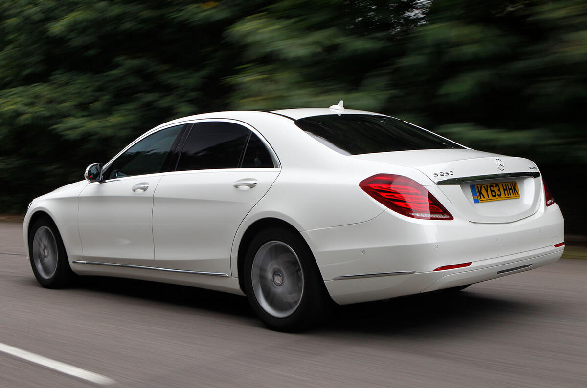 Mercedes S Class rear three quarter Mercedes S Class rear three quarter