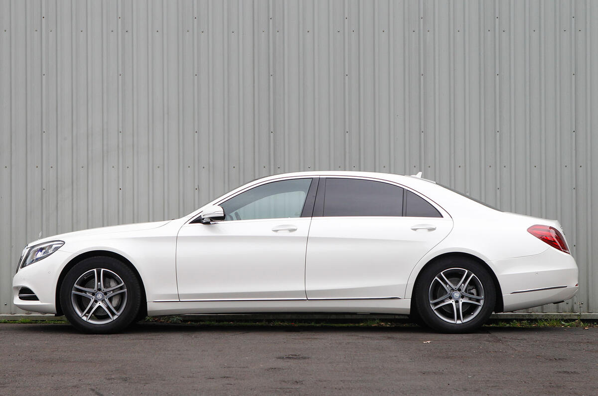 Mercedes S Class side Mercedes S Class side