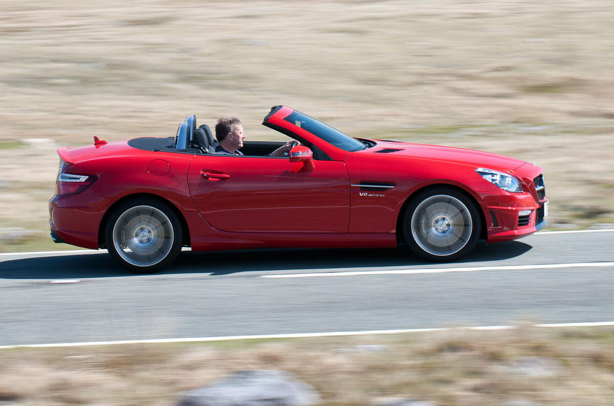 Mercedes SLK55 AMG side Mercedes SLK55 AMG side