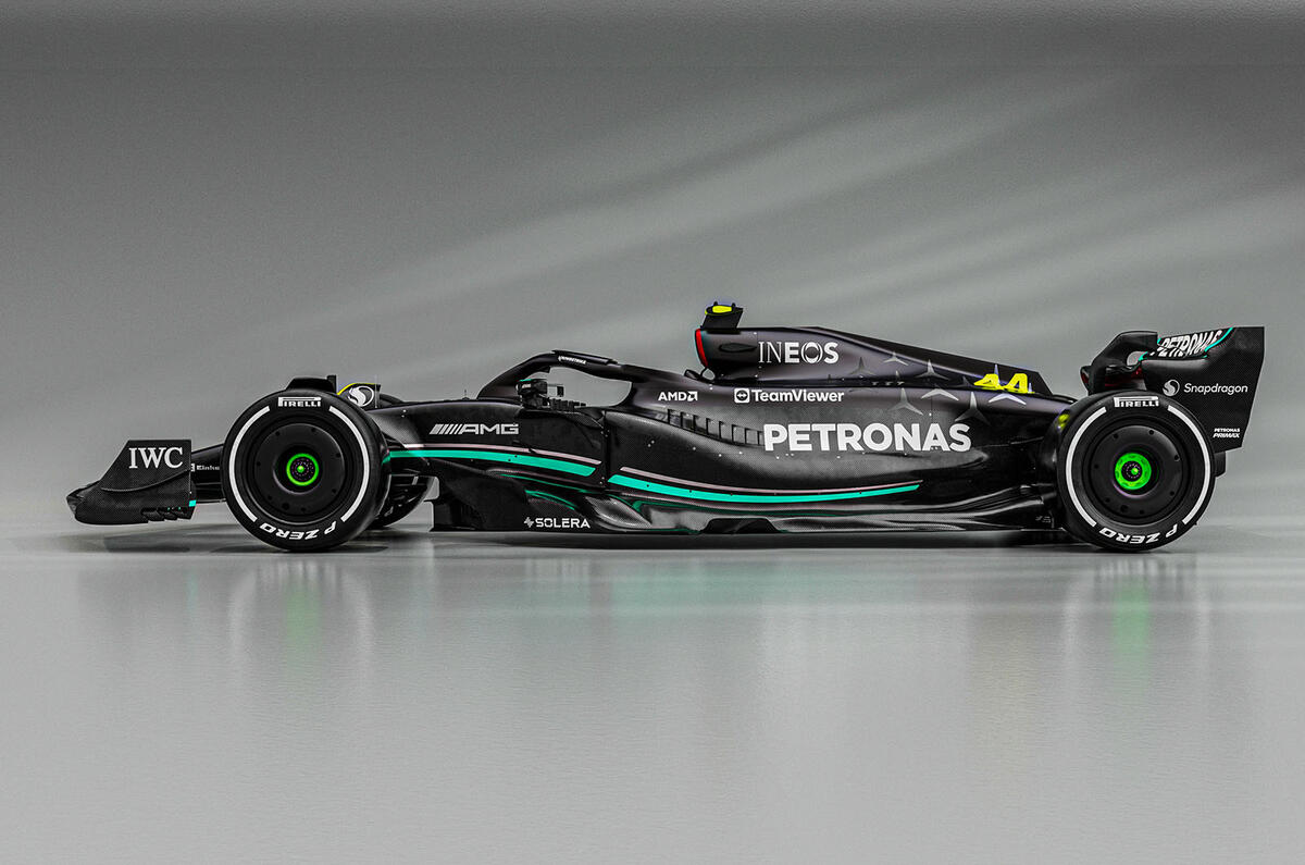 Mercedes W14 side Mercedes W14 side