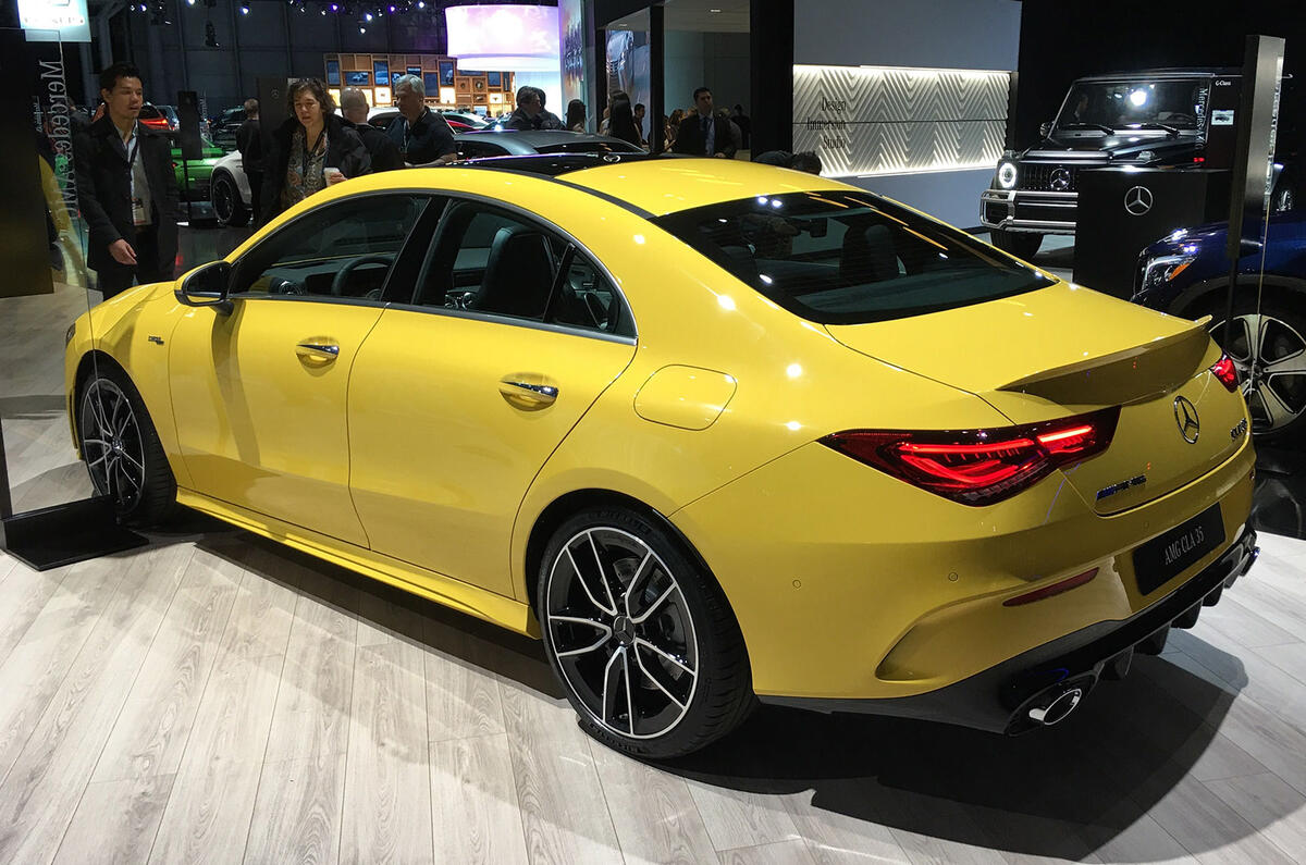 Mercedes-AMG CLA35 - New York motor show 2019 - side