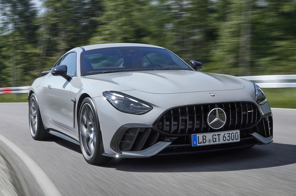 Mercedes AMG GT Pro front right three quarter