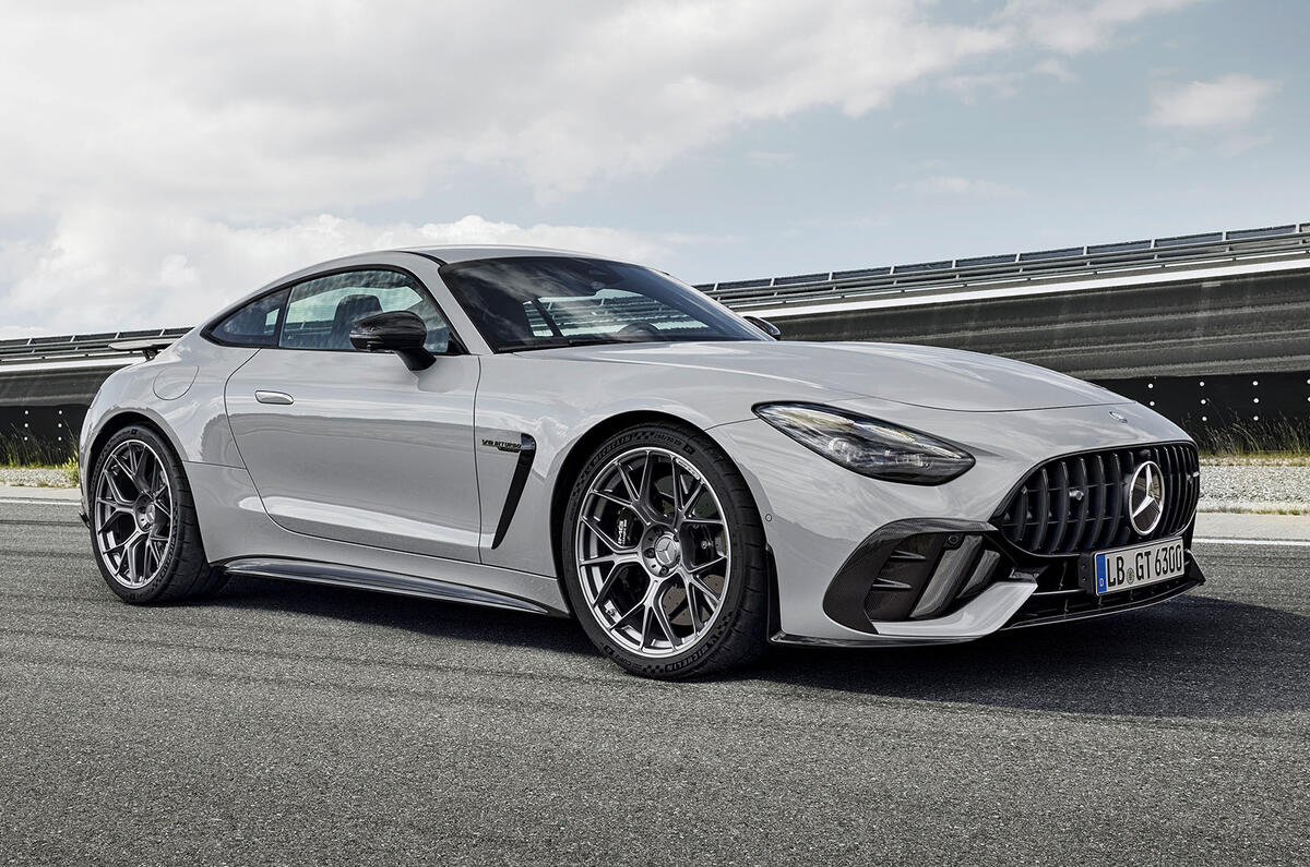Mercedes AMG GT Pro front three quarter static