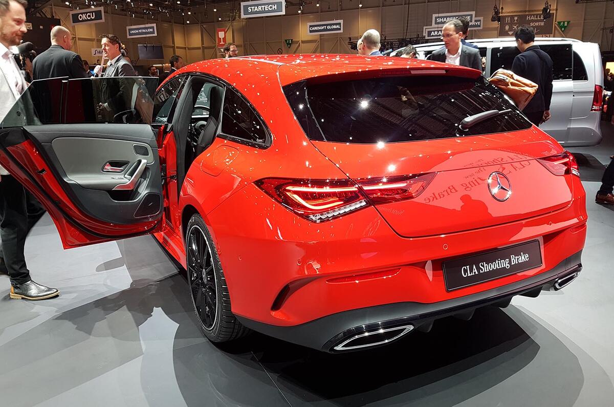 Mercedes-Benz CLA Shooting Brake Geneva - rear end doors open