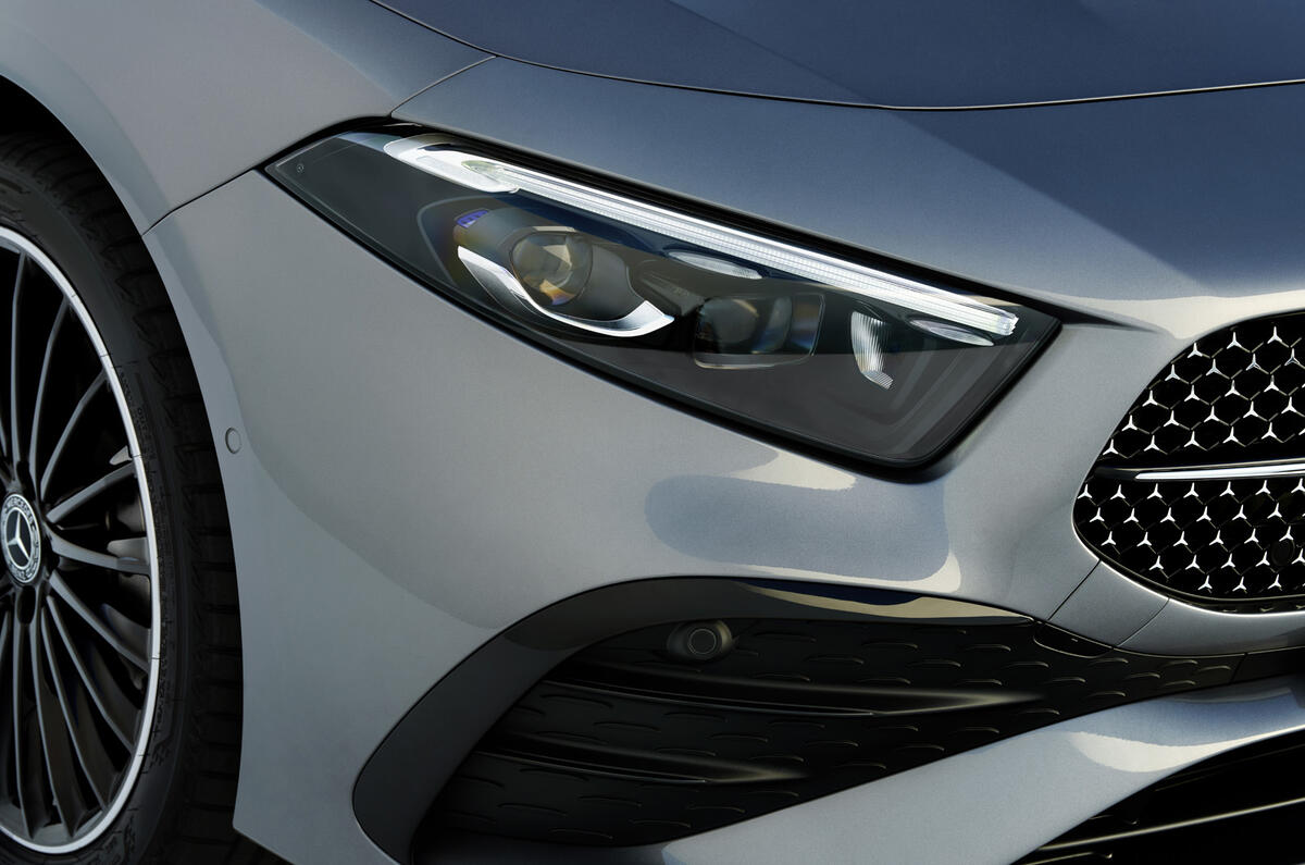 Mercedes A Class facelift front light Mercedes A Class facelift front light