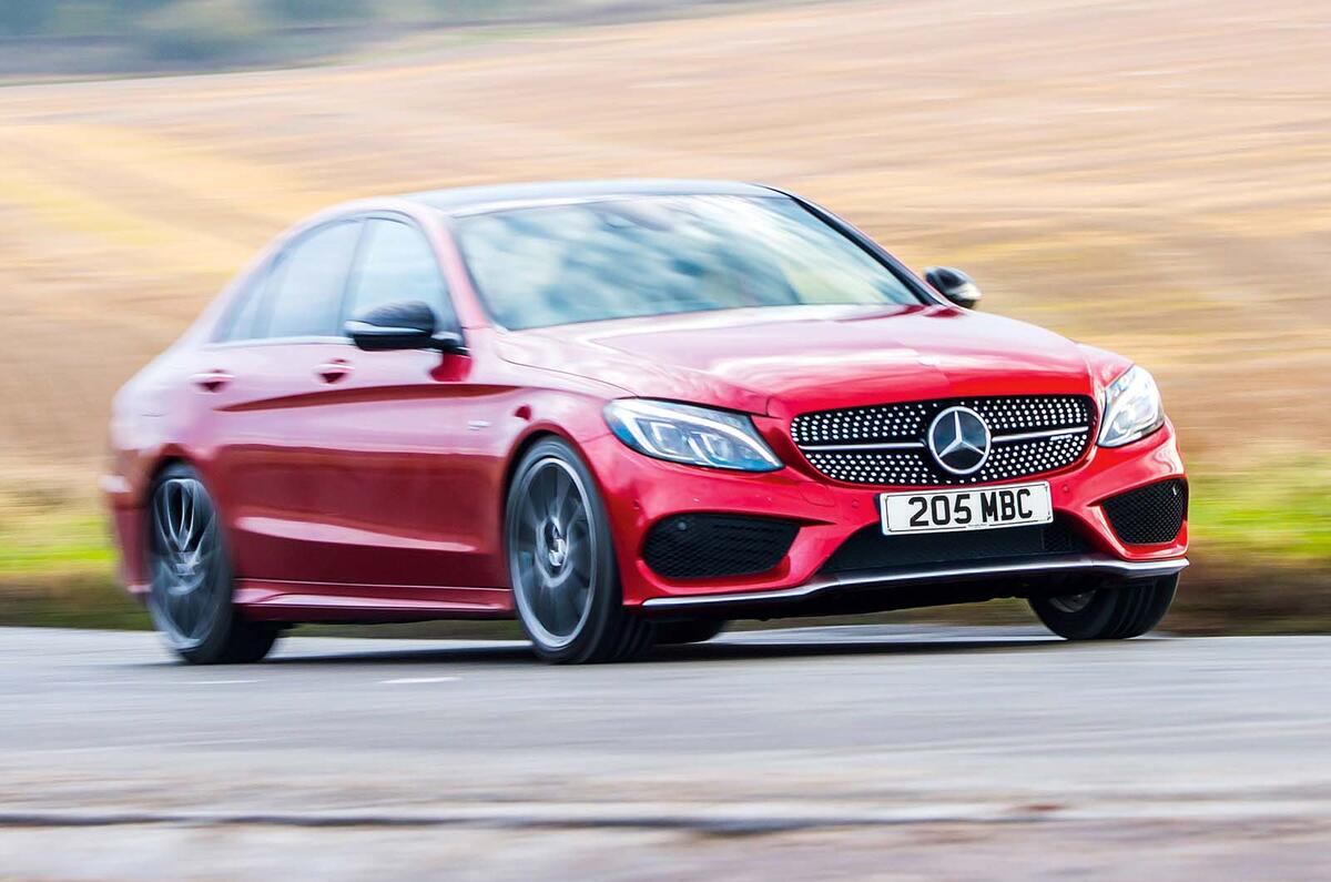 Mercedes C43 AMG front three quarter Mercedes C43 AMG front three quarter