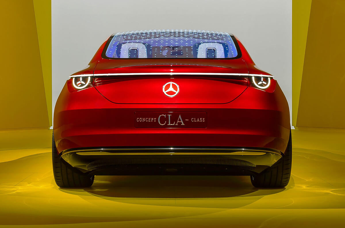 Mercedes CLA concept rear Mercedes CLA concept rear