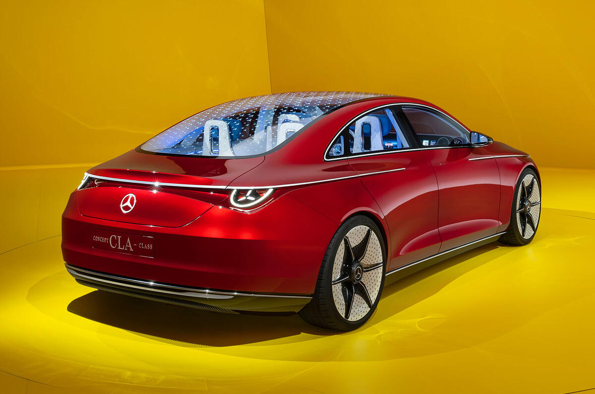 Mercedes CLA concept rear three quarter Mercedes CLA concept rear three quarter