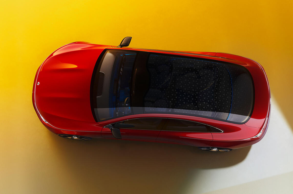 Mercedes CLA concept top down Mercedes CLA concept top down