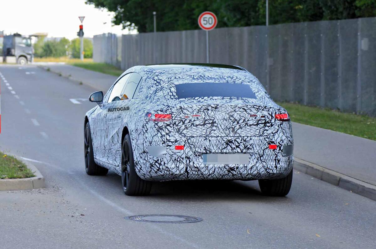 Mercedes EQS spyshots  rear Mercedes EQS spyshots rear