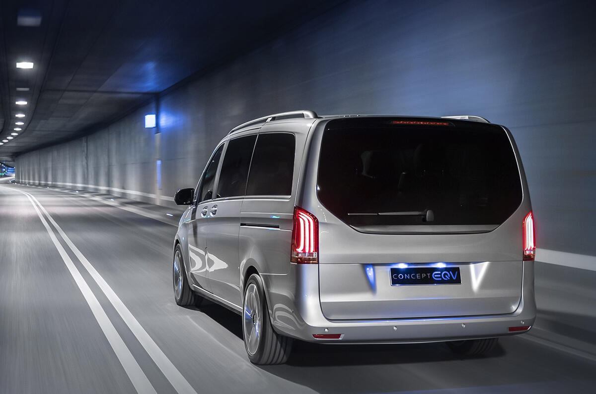 Mercedes EQV concept - hero rear