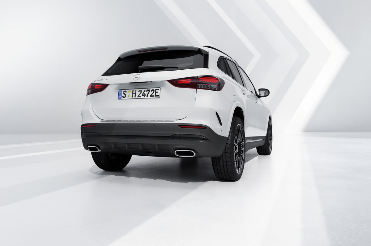 Mercedes GLA rear white Mercedes GLA rear white