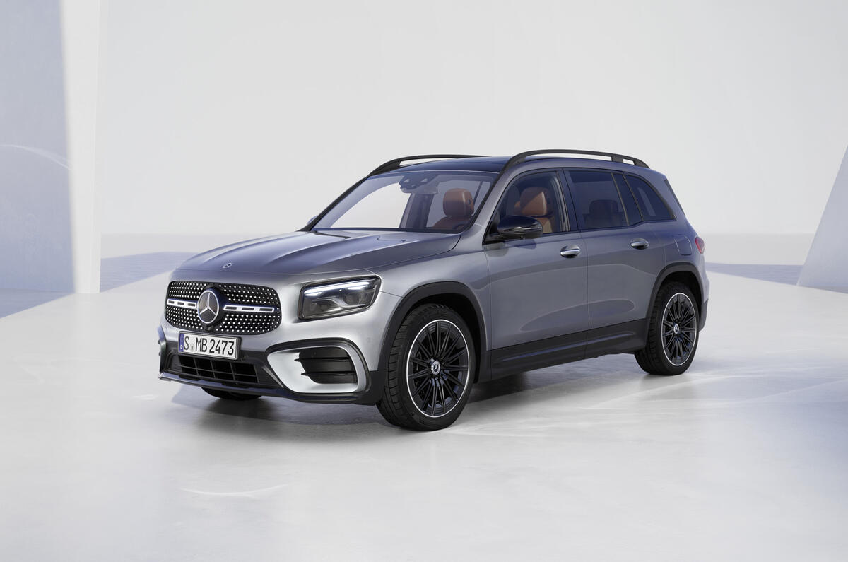 Mercedes GLB front grey static Mercedes GLB front grey static