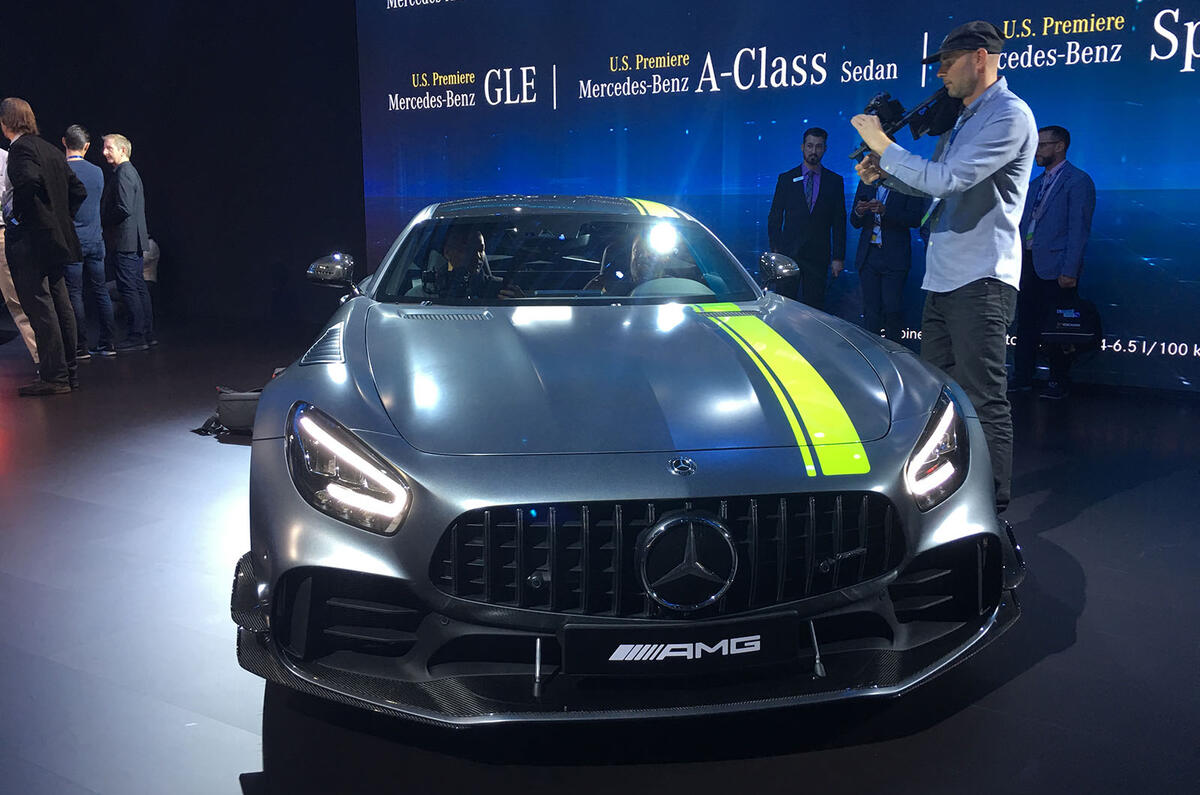 Mercedes-AMG GT R Pro LA motor show - stand front