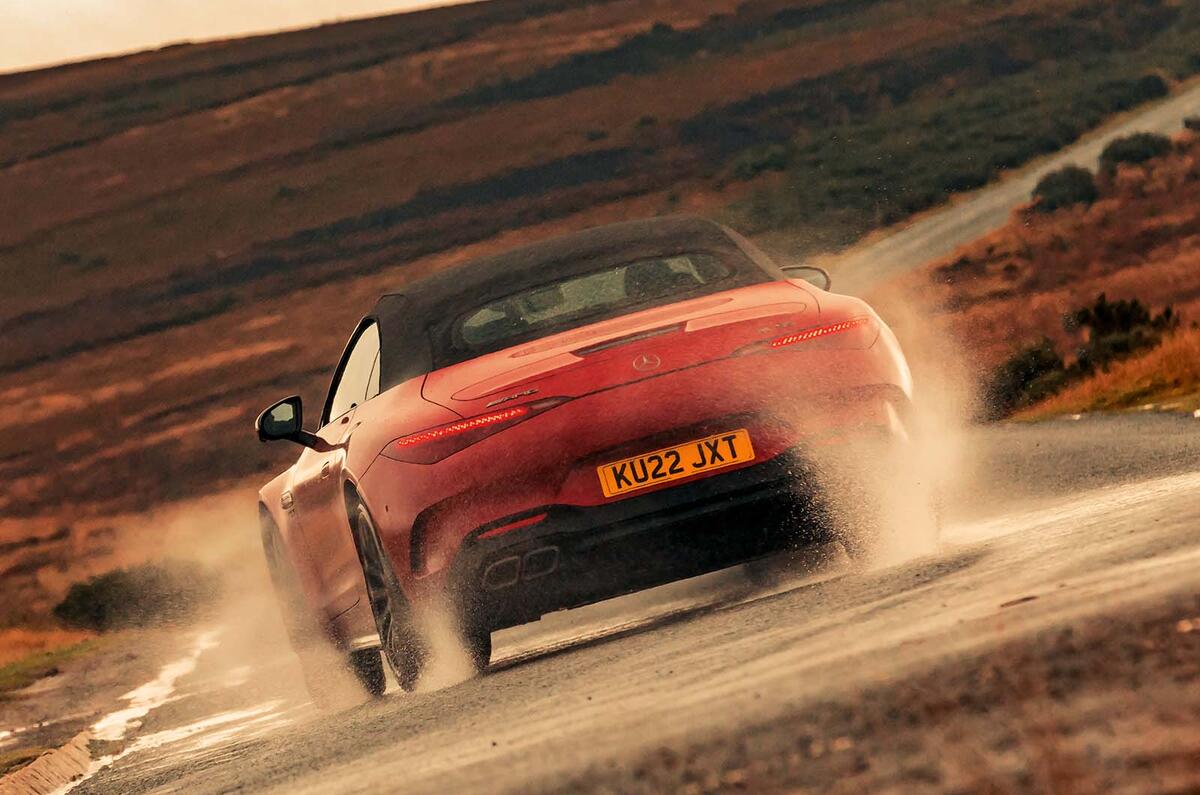 Mercedes SL 55 AMG rear Mercedes SL 55 AMG rear