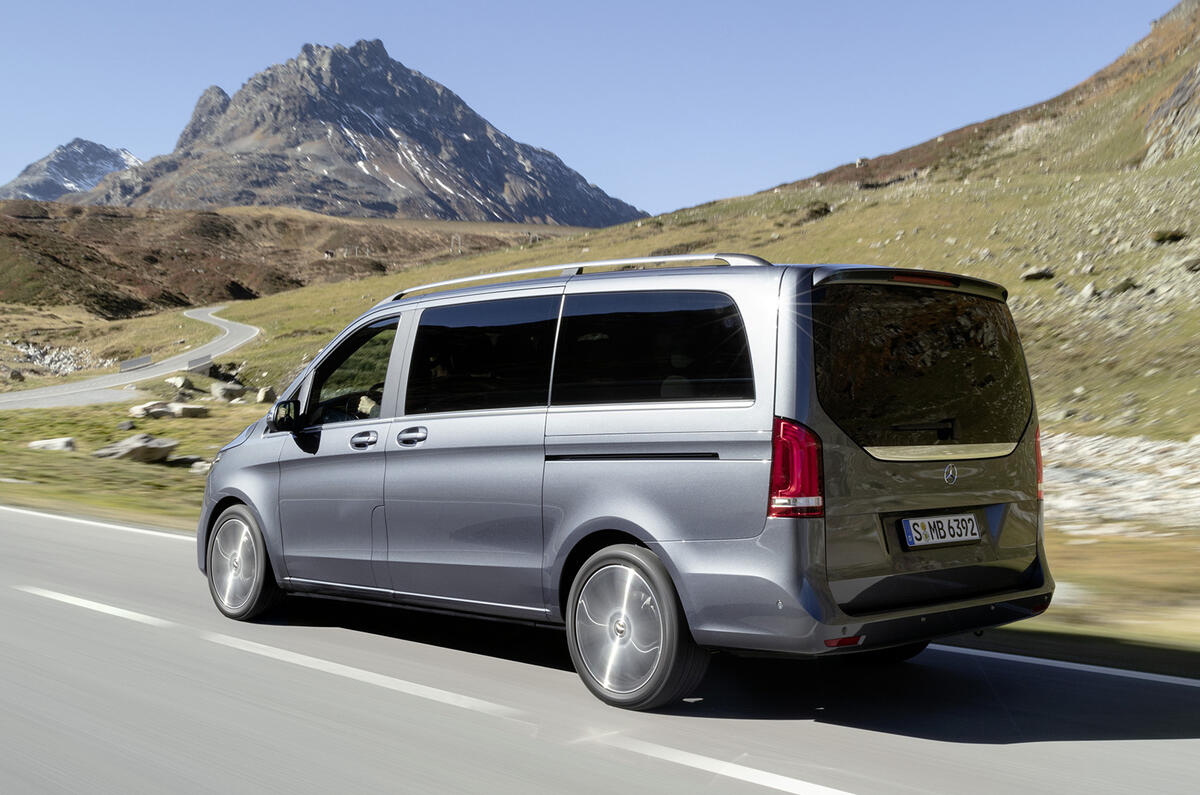 Mercedes V-Class on the road