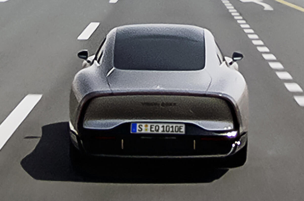 Mercedes Vision EQXX concept record rear