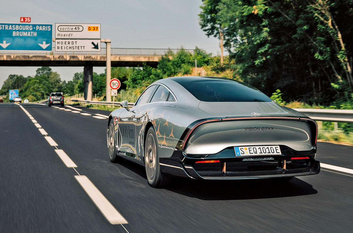 Mercedes Vision EQXX rear tracking