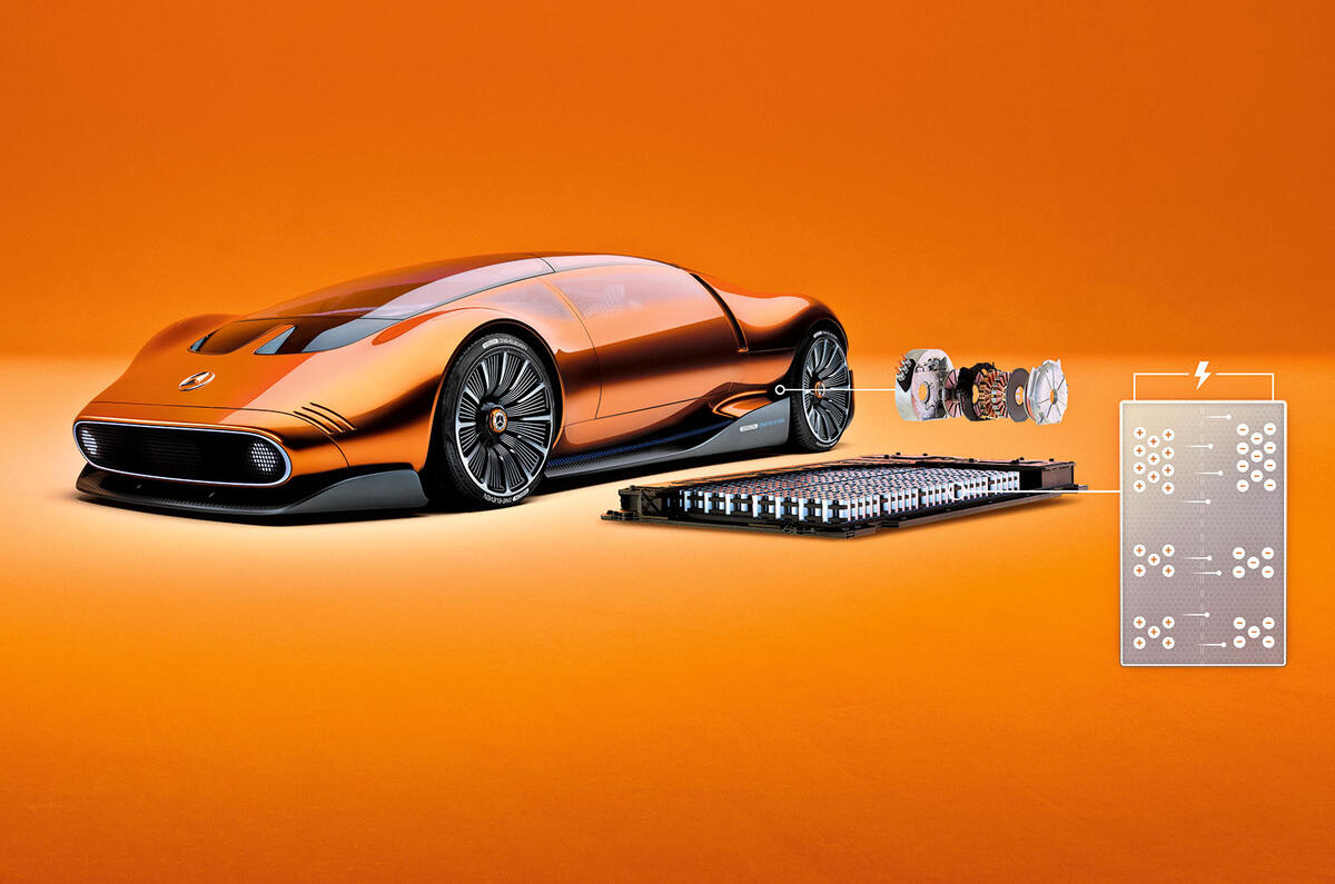 Mercedes Vision One Eleven batteries