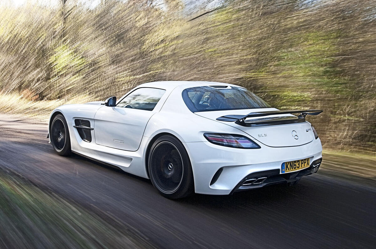 The SLS Black Series was capable of a 3.6 second run from 0-62mph