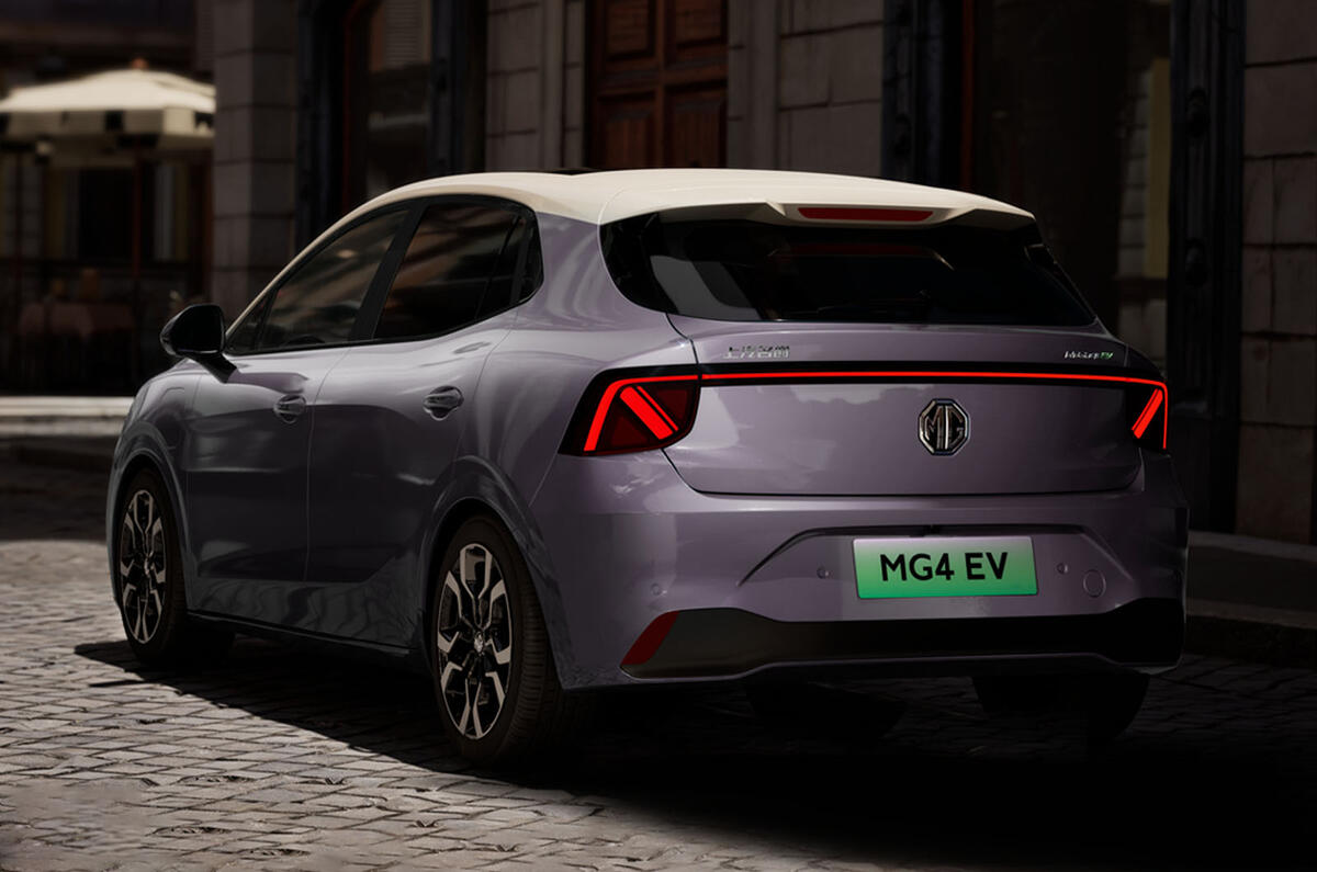 MG 4 2025 rear quarter MG 4 2025 rear quarter