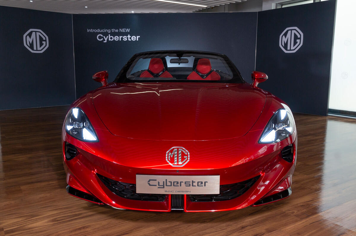 MG Cyberster 2023 front MG Cyberster 2023 front