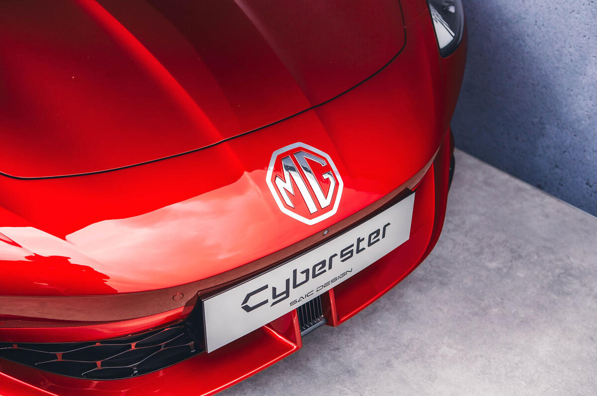 MG Cyberster Goodwood 2023 badge MG Cyberster Goodwood 2023 badge