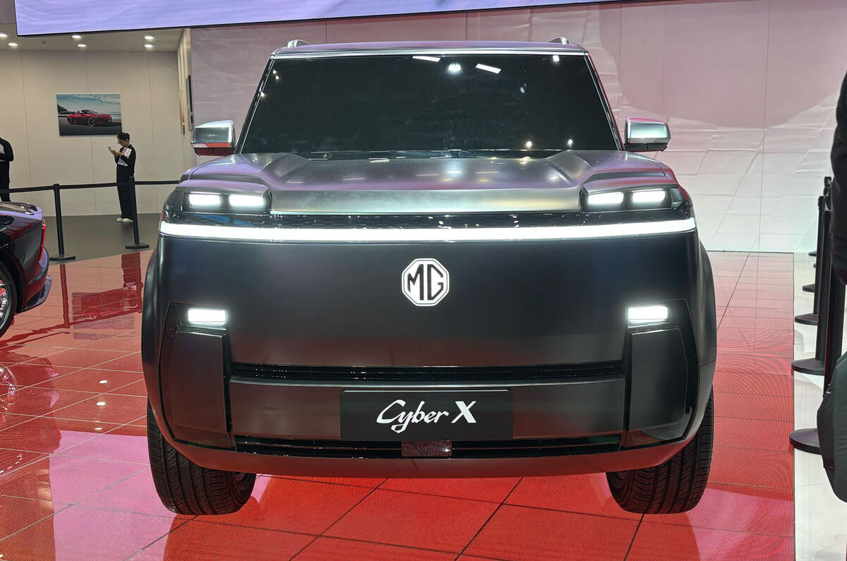 MG CyberX Shanghai motor show front MG CyberX Shanghai motor show front