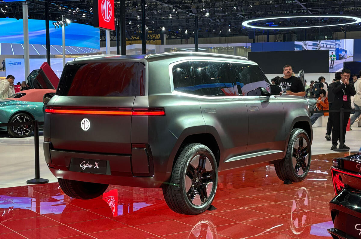 MG CyberX Shanghai motor show rear quarter MG CyberX Shanghai motor show rear quarter