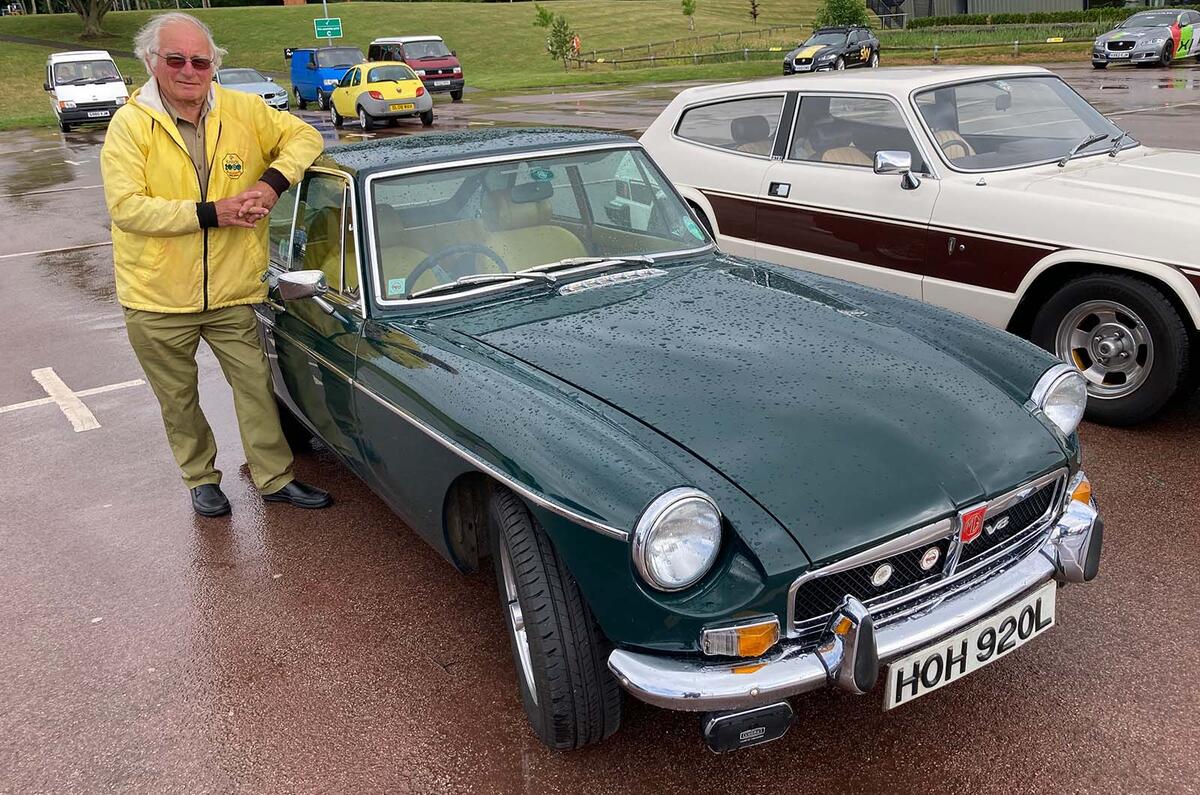 MG B front three quarter