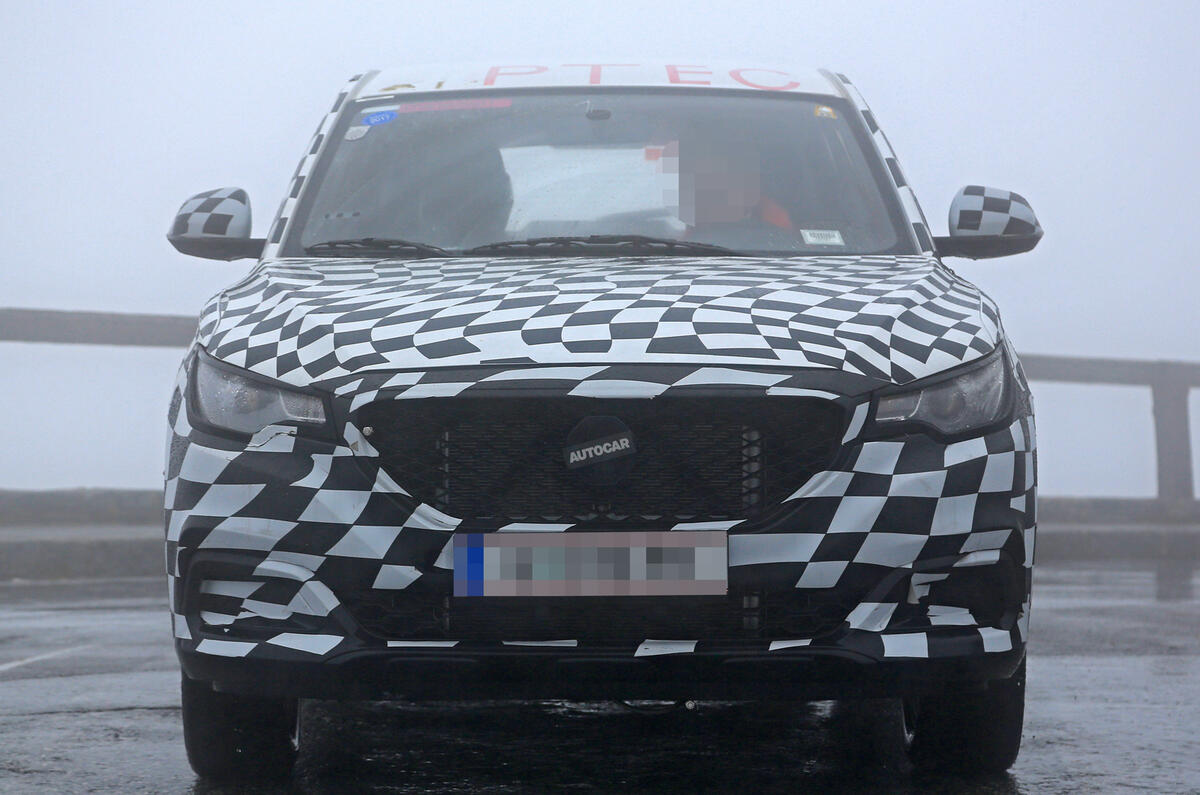 MG small SUV spied