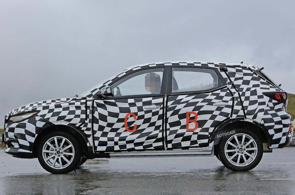 MG small SUV spied