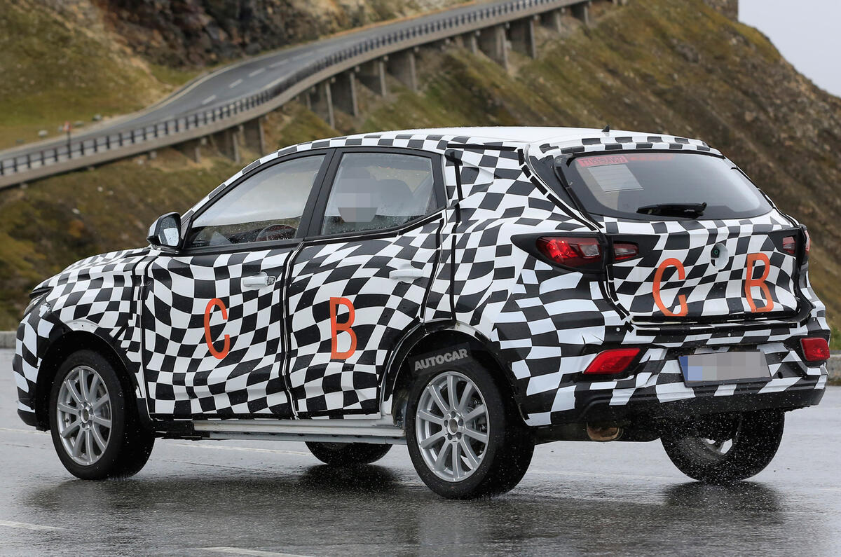 MG small SUV spied